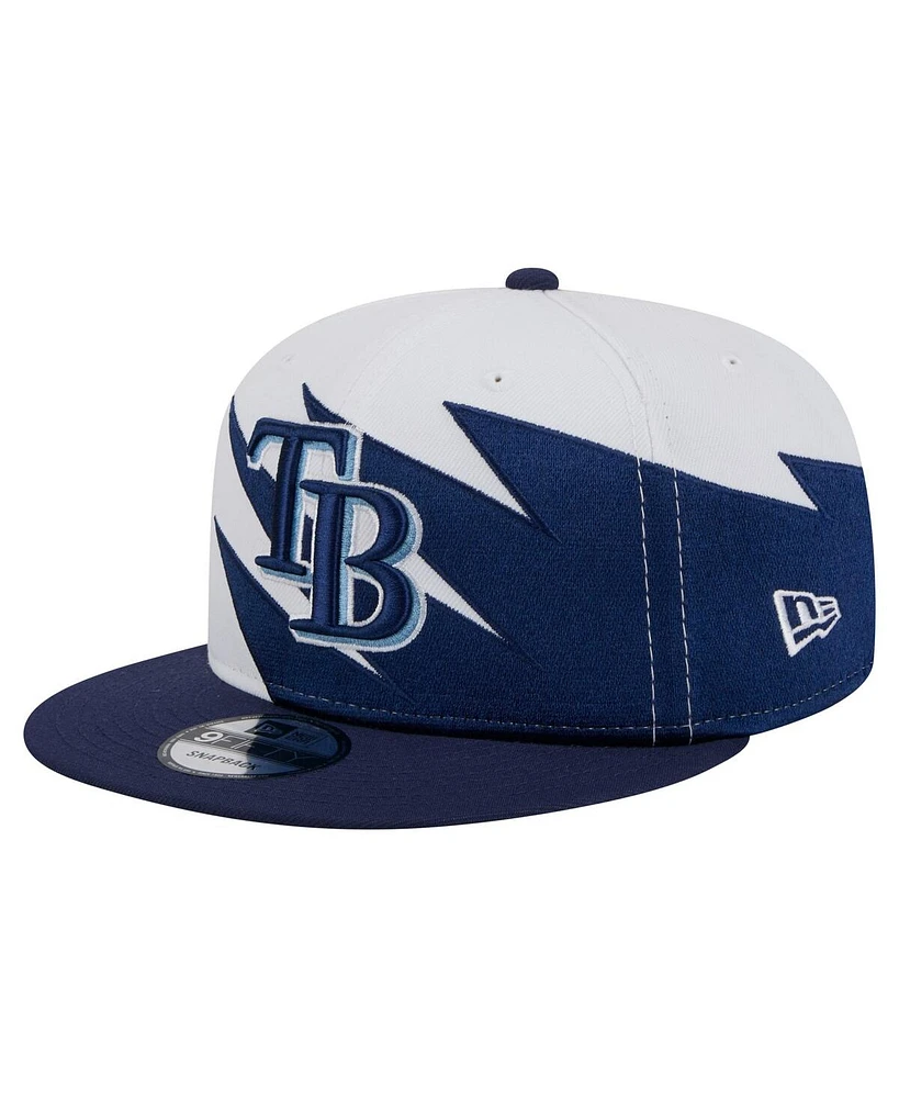 New Era Men's Navy/White Tampa Bay Rays Jagged 9FIFTY Snapback Hat