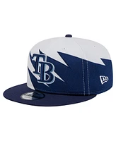 New Era Men's Navy/White Tampa Bay Rays Jagged 9FIFTY Snapback Hat