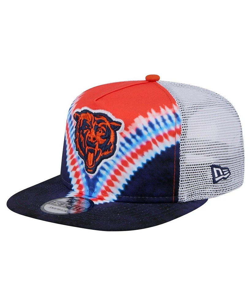 New Era Men's Orange/Navy Chicago Bears Throwback Dye Golfer Snapback Hat