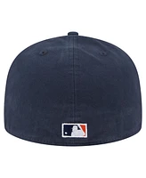 New Era Men's Black Detroit Tigers Championship Side Flag A-Frame 59FIFTY Fitted Hat