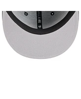 New Era Men's Black San Francisco Giants Overlap 59FIFTY Fitted Hat