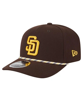 New Era Men's Brown San Diego Padres Multi-Rope 9SEVENTY Stretch-Snap Hat