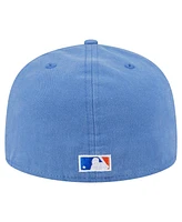New Era Men's Blue New York Mets Championship Side Flag A-Frame 59FIFTY Fitted Hat