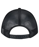 New Era Men's Black Los Angeles Dodgers Gradient 9FORTY A-Frame M-Crown Trucker Adjustable Hat