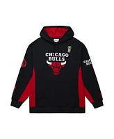 Mitchell & Ness Men's Black Chicago Bulls Hardwood Classics Team Origins Fleece Pullover Hoodie