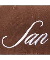 Mitchell & Ness Men's Brown San Diego Padres Just Don x Mlb Lux Script Snapback Hat