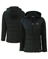 Cutter & Buck Women's Black South Carolina Gamecocks Vault Evoke Hybrid Eco Softshell Full-Zip Hooded Jacket