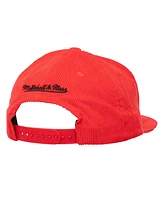 Mitchell & Ness Men's Red Boston Red Sox Corduroy Snapback Hat