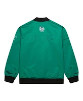 Mitchell & Ness Men's Kelly Green Boston Celtics Hardwood Classics Team Og 3.0 Lightweight Satin Full-Snap Jacket