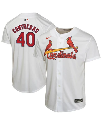 Nike Big Boys and Girls Willson Contreras White St. Louis Cardinals Home Game Player Jersey
