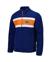 G-iii Sports by Carl Banks Men's Royal Florida Gators Pinch Runner Half-Zip Top