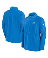 Nike Men's Powder Blue Los Angeles Chargers Sideline Coach Half-Zip Jacket