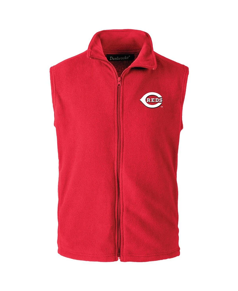 Dunbrooke Men's Red Cincinnati Reds Full-Zip Vest