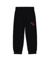 Nike 3BRAND by Russell Wilson Preschool 2-Piece Red/Black Let's Go Ballers Long Sleeve T-Shirt and Sweatpants Set