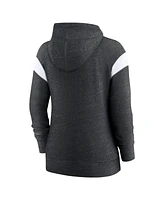 Nike Women's Heather Black/White Cincinnati Bengals Monaco Lightweight Full-Zip Hoodie