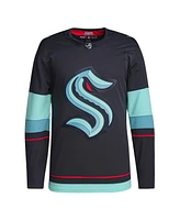 Adidas Men's Navy Seattle Kraken Home Authentic Primegreen Jersey
