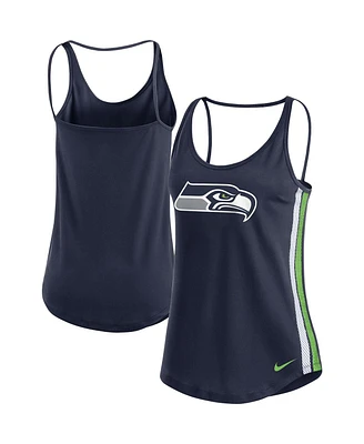 Nike Women's College Navy Seattle Seahawks Fashion Performance Tank Top