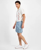 Sun + Stone Men's Nylon 7" Cargo Shorts, Exclusively at Macy's