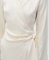 Mango Women's Wrap Midi Dress