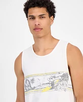 Sun + Stone Men's Surf Graphic Tank, Exclusively at Macy's