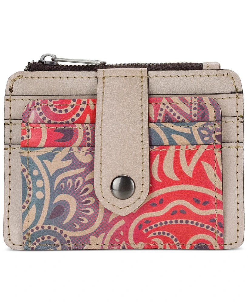 Patricia Nash Cassis Id Small Printed Leather Wallet