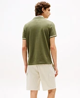Tommy Hilfiger Men's Regular-Fit Contrast-Collar Polo Shirt