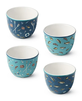 Certified International Wake At The Lake 4-Pc. Ice Cream Bowls, Service For 4