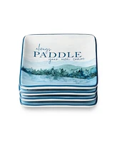 Certified International Wake At The Lake Canape 4-Pc. Plates, Service For 4