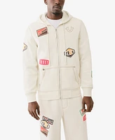 True Religion Men's Patch Big Full Zip Hoodie