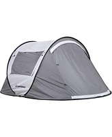 EchoSmile Camping Instant Tent, 2 Person Pop Up Water Resistant Dome Easy Setup for Hiking and Outdoor, Portable Tent with Carry B