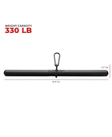 Sunny Health & Fitness Rotating Straight Bar Cable Attachment, Up to 330 LBs Support