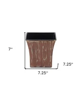 Sturdy Round Plastic Planter for Outdoor Patio and Indoor Spaces