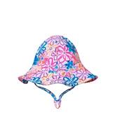 Andy & Evan Baby Girls Floral Print Rashguard w/Hat