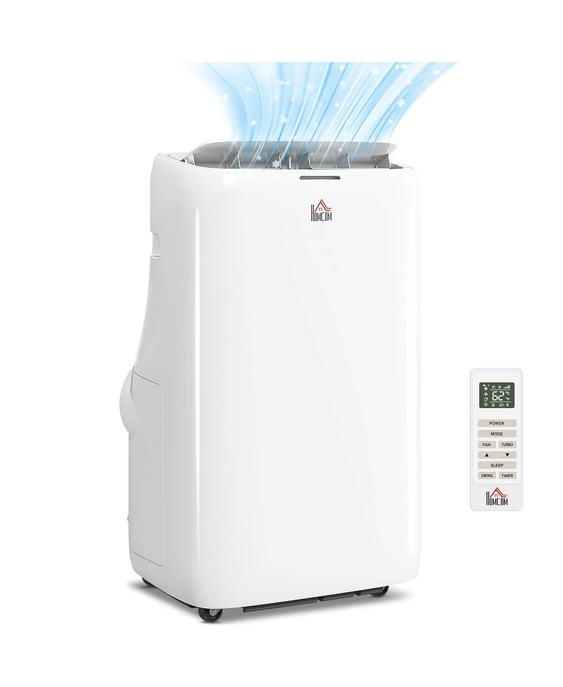 Homcom Inverter Portable Air Conditioner with Dual Hose, 14000 Btu Ac Unit