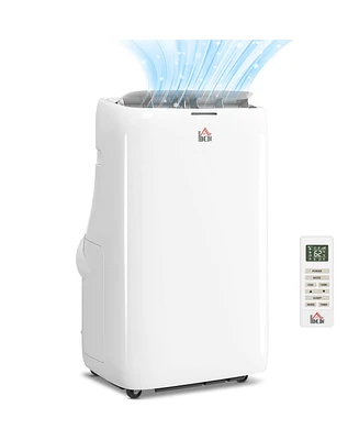 Homcom Inverter Portable Air Conditioner with Dual Hose, 14000 Btu Ac Unit