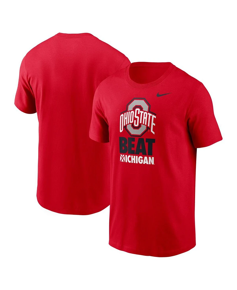 Nike Men's Scarlet Ohio State Buckeyes Rivalry T-Shirt