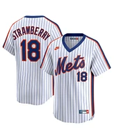 Nike Men's Darryl Strawberry White New York Mets Throwback Cooperstown Collection Limited Jersey