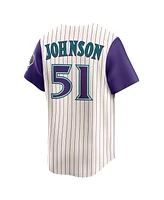 Nike Men's Randy Johnson Cream Arizona Diamondbacks Throwback Cooperstown Collection Limited Jersey