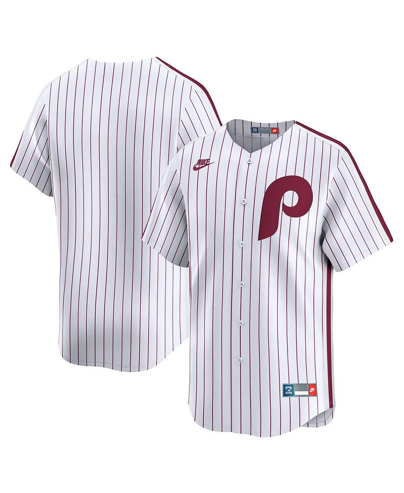 Nike Men's White Philadelphia Phillies Throwback Cooperstown Collection Limited Jersey
