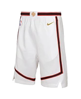 Nike Big Boys and Girls White Houston Rockets 2024/25 City Edition Swingman Performance Shorts