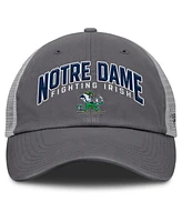 Fanatics Men's Charcoal Notre Dame Fighting Irish Ionic Trucker Adjustable Hat