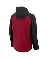Nike Men's Red/Black Arizona Diamondbacks Authentic Collection Raglan Performance Full-Zip Jacket