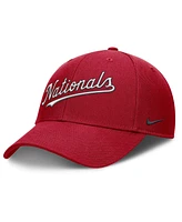 Nike Men's Red Washington Nationals Rise Gaberdine Adjustable Hat