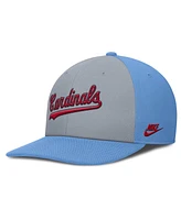 Nike Men's Gray/Light Blue St. Louis Cardinals Pro Performance Snapback Hat