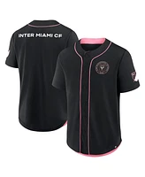 Fanatics Men's Black Inter Miami Cf Injury Time Baseball Jersey