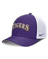 Nike Men's Purple Lsu Tigers 2025 Dugout Coaches Rise Performance Trucker Adjustable Hat