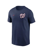 Nike Men's Navy Washington Nationals 2-Hit T-Shirt