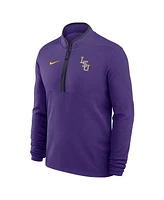 Nike Men's Purple Lsu Tigers Baseball Logo Victory Performance Half-Zip Pullover Hoodie