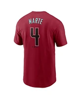 Nike Men's Ketel Marte Red Arizona Diamondbacks Fuse Name Number T-Shirt
