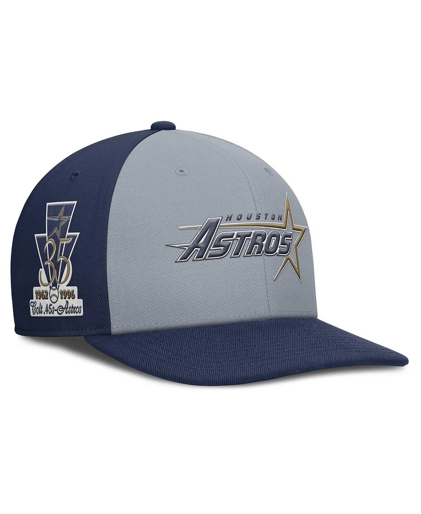 Nike Men's Gray/Navy Houston Astros Pro Performance Snapback Hat